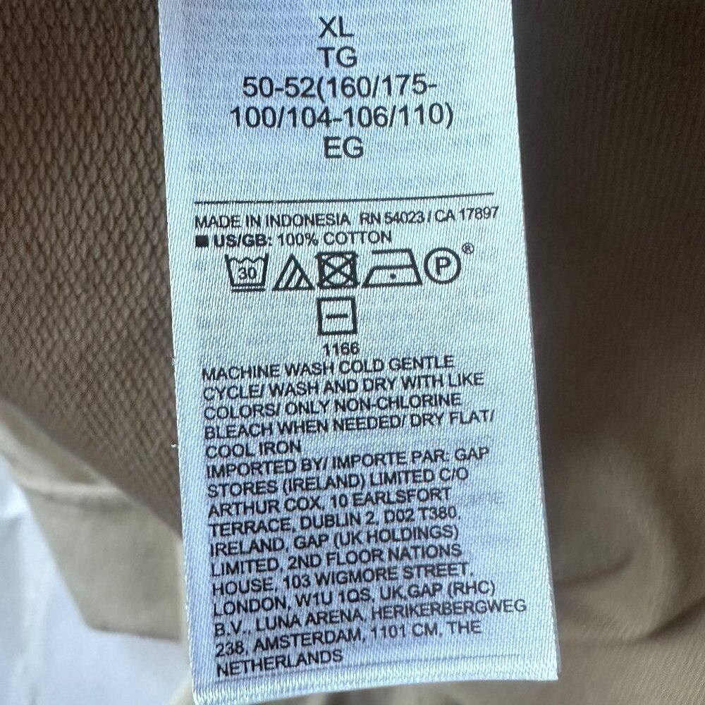 NWOT - Banana Republic Johnny Collar Polo in Whiskey Brown Size XL - Picture 8 of 9